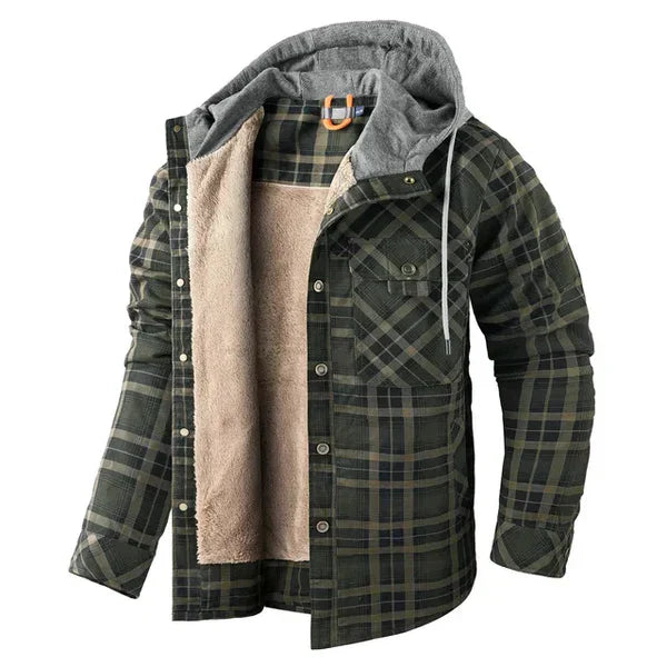 WYATT - Camisa de cuadros ajustada para hombres