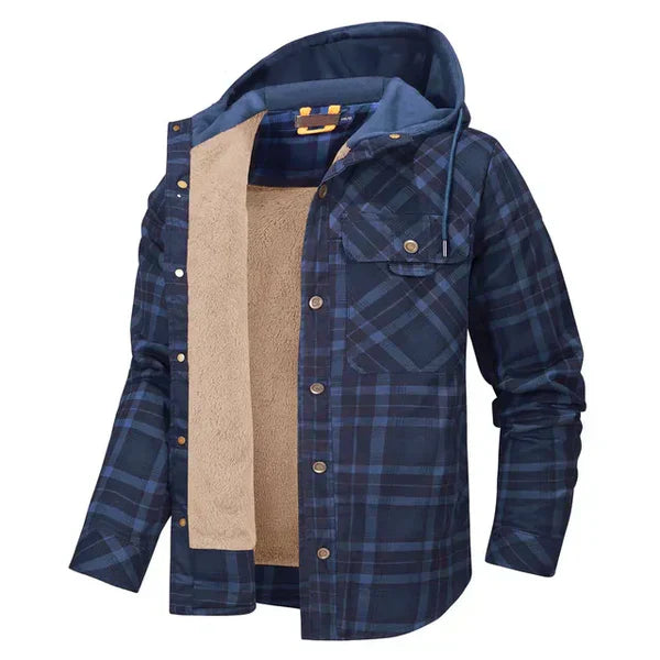 WYATT - Camisa de cuadros ajustada para hombres