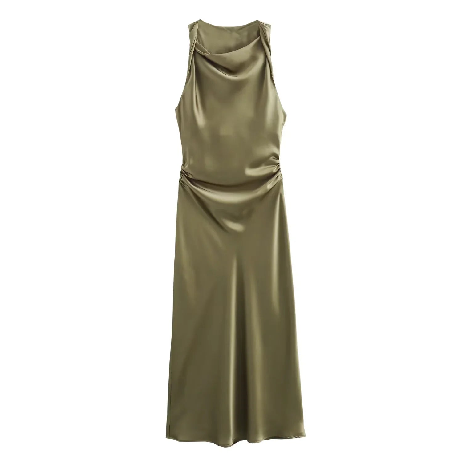 Variant image for Dames Midi Jurk Mouwloos Elegante Zomer Kleding voor Feestelijke Gelegenheden-9
