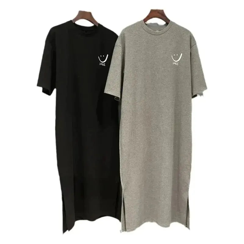 Dames T-shirt Jurk Korte Mouwen Casual Zomerjurk voor Trendy Look-1