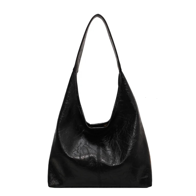 Variant image for Klassieke Leren Handtas Dames Zwart Tijdloze Elegantie-3