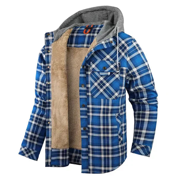WYATT - Camisa de cuadros ajustada para hombres