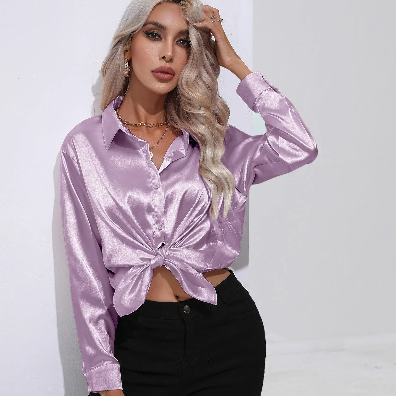 EMMA - Camicia in raso