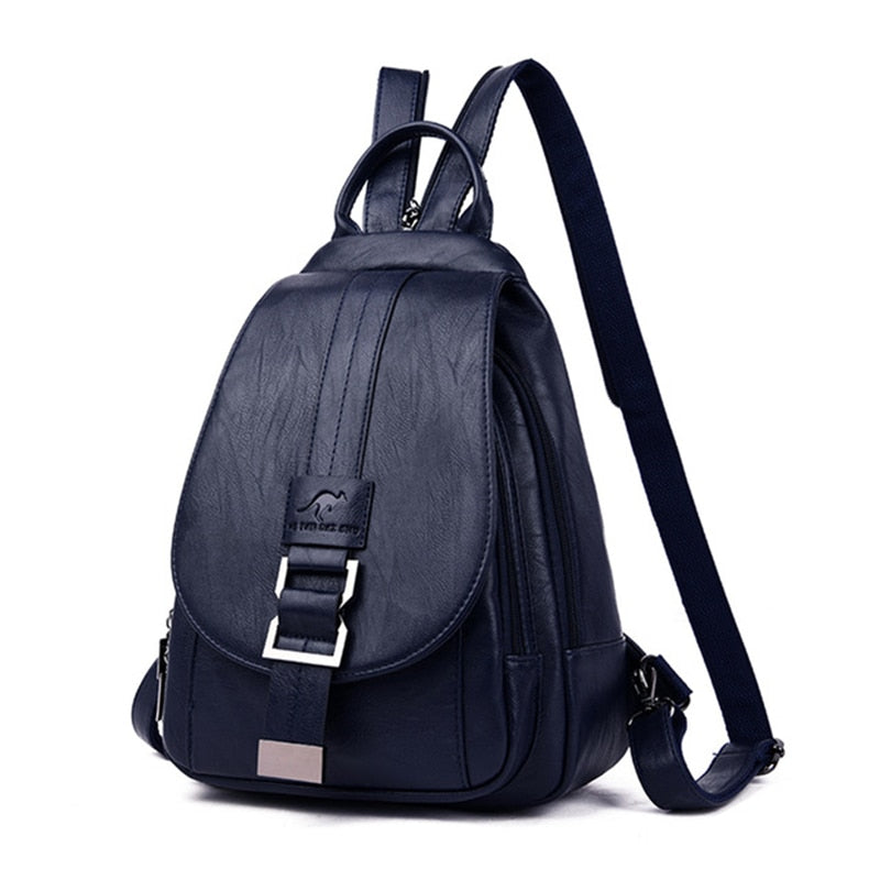 Stijlvolle Leren Rugzak Dames - Ruimte voor Laptop en Essentials-3
