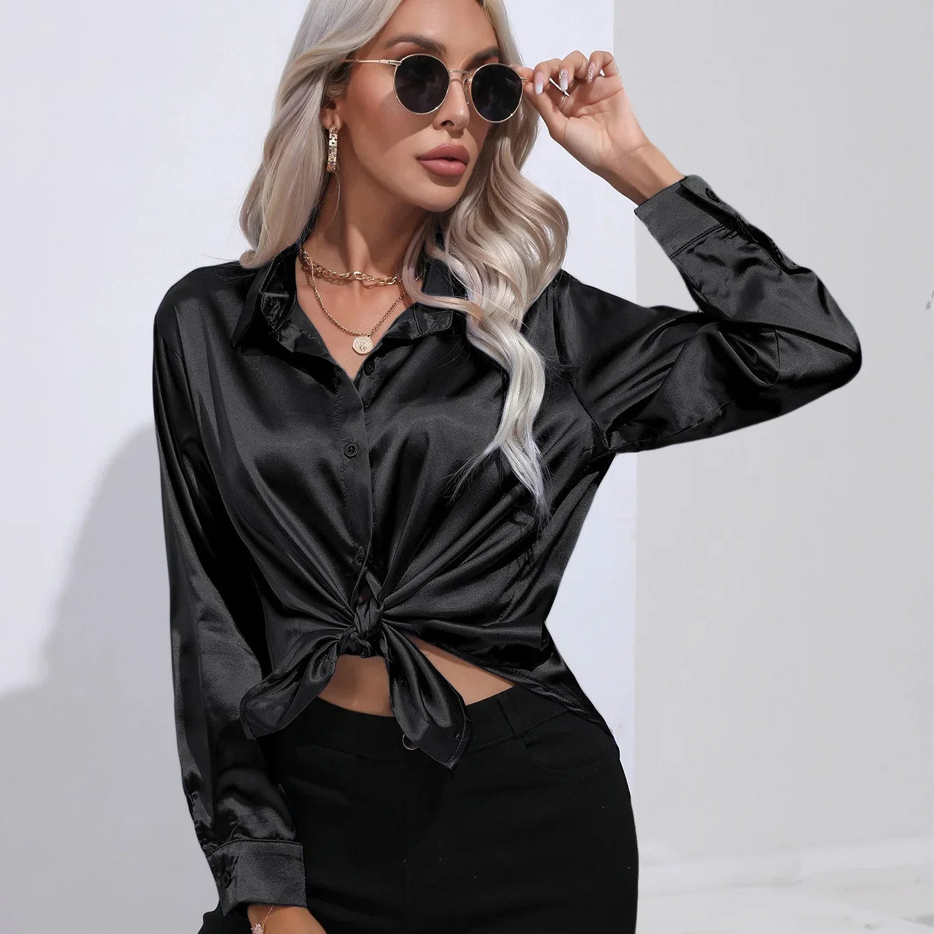 EMMA - Camicia in raso