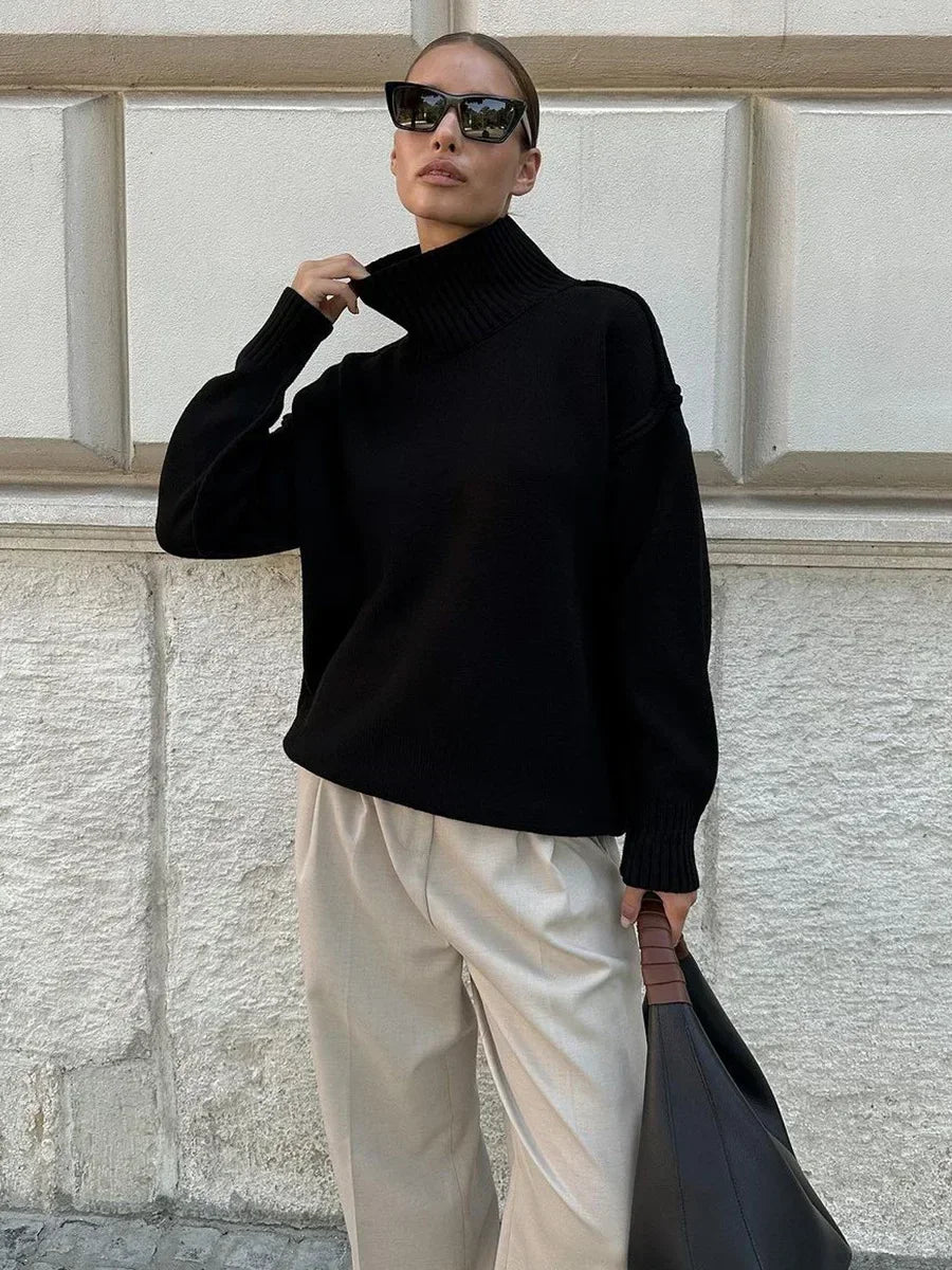 EVA – Suéter de cuello alto suave para un look invernal con estilo