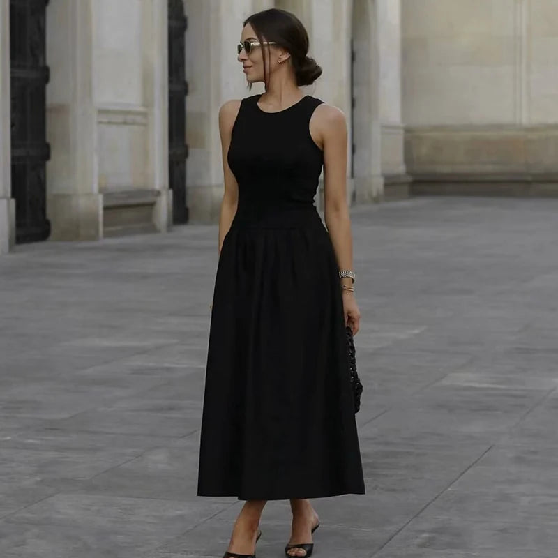 Zomer Kleding Dames Eenvoudige Chic Jurk voor Elegante Vakantiedagen-6
