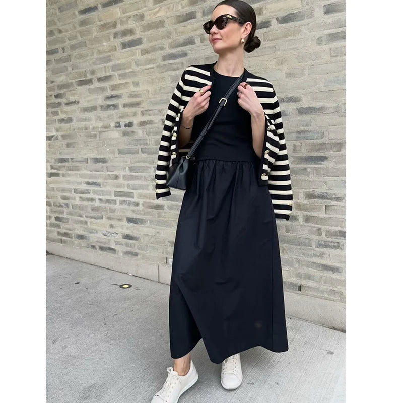 Zomer Kleding Dames Eenvoudige Chic Jurk voor Elegante Vakantiedagen-3