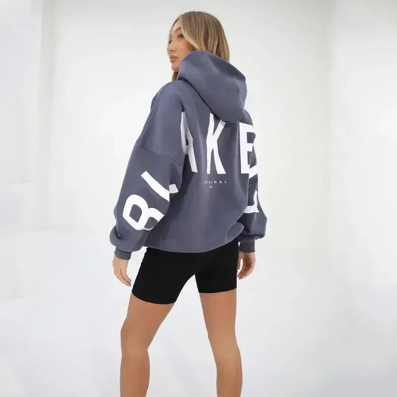 Moderne Dames Hoodie - Retro Bedrukte Sporttop in Diverse Maten voor Comfortabele Casual Looks 3