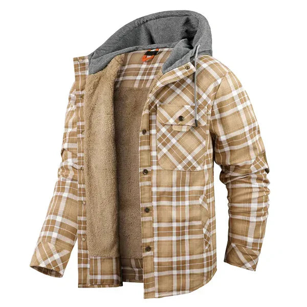 WYATT - Camisa de cuadros ajustada para hombres