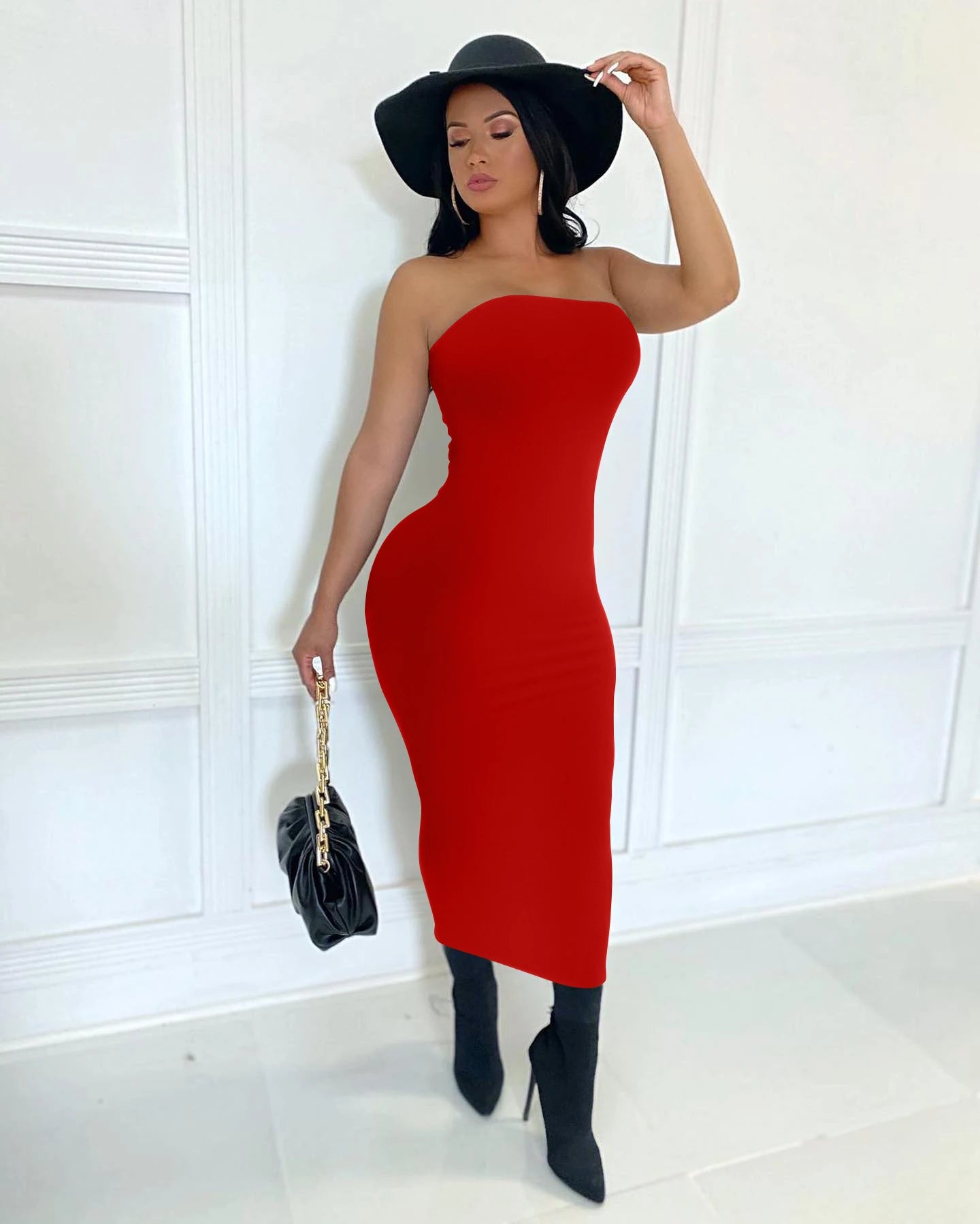 Dames Mouwloze Lange Strandjurk Zomerjurkjes voor Elegante Stijl-6