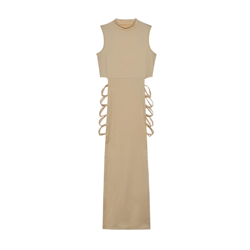 Dames Bodycon Jurk met Criss Cross Uitsnijding voor Gala en Cocktail Gelegenheden-6
