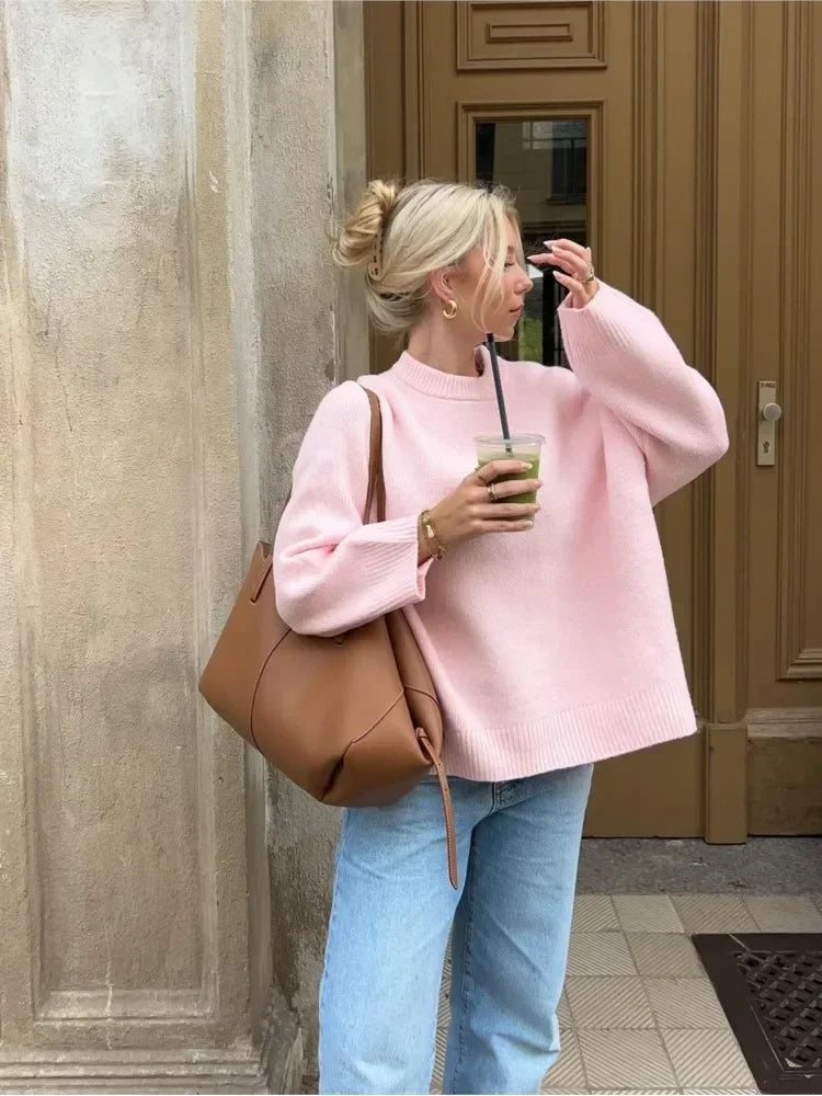 ISLA - YAYA suéter de punto rosa para mujer - Casual y cómodo