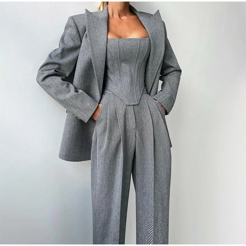 LINA – Set elegante tricolore | Business e Chic