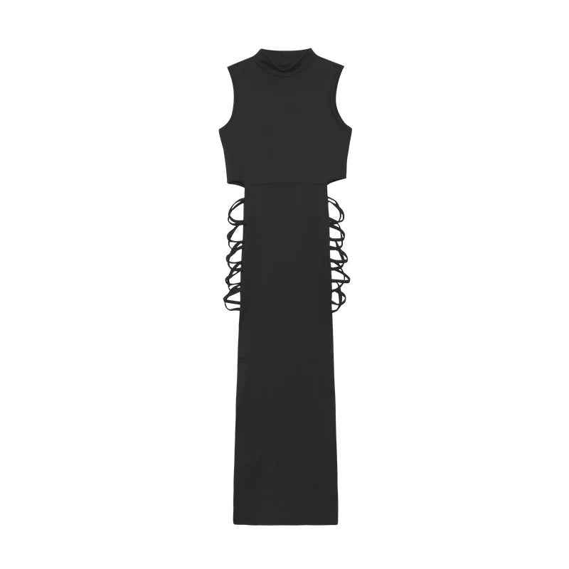 Dames Bodycon Jurk met Criss Cross Uitsnijding voor Gala en Cocktail Gelegenheden-1