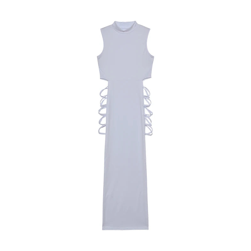Dames Bodycon Jurk met Criss Cross Uitsnijding voor Gala en Cocktail Gelegenheden-3