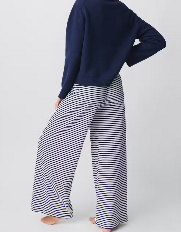 Pantalón a rayas SOLÉA para mujer | Cómodo y suave para casa y casual