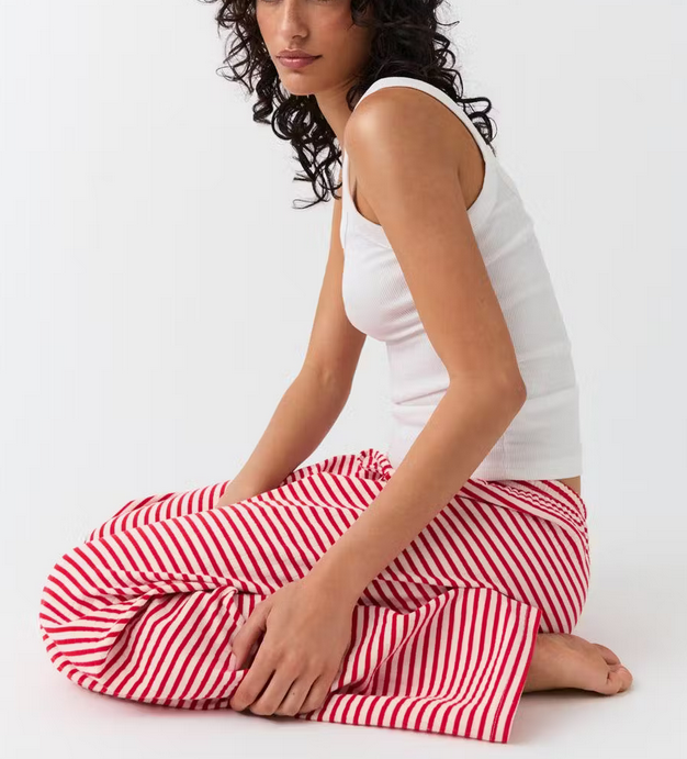 Pantalón a rayas SOLÉA para mujer | Cómodo y suave para casa y casual