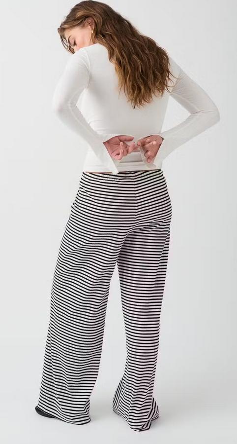 Pantalón a rayas SOLÉA para mujer | Cómodo y suave para casa y casual