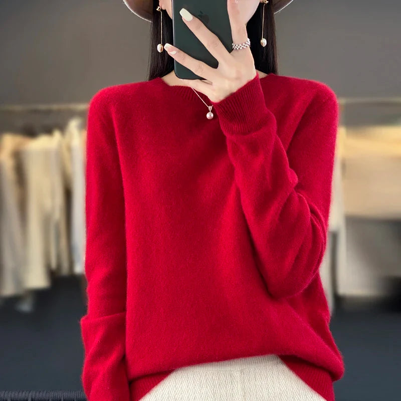 MAREN – Fijne Merino Knit | Luxe Gebreide Trui voor Herfst & Winter