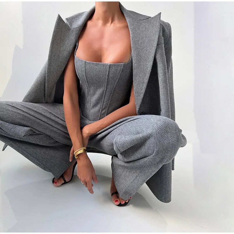 LINA – Set elegante tricolore | Business e Chic