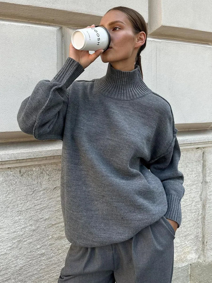 EVA – Suéter de cuello alto suave para un look invernal con estilo