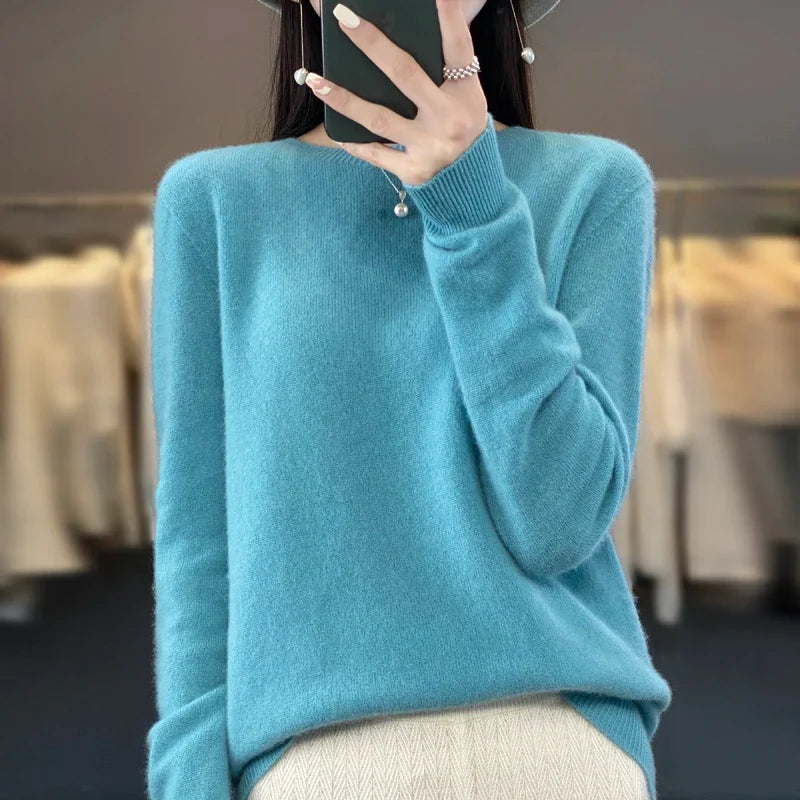 MAREN – Fijne Merino Knit | Luxe Gebreide Trui voor Herfst & Winter