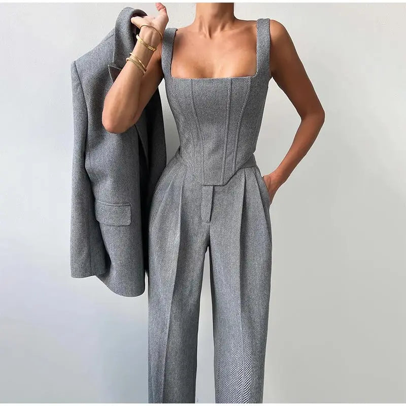 LINA – Set elegante tricolore | Business e Chic