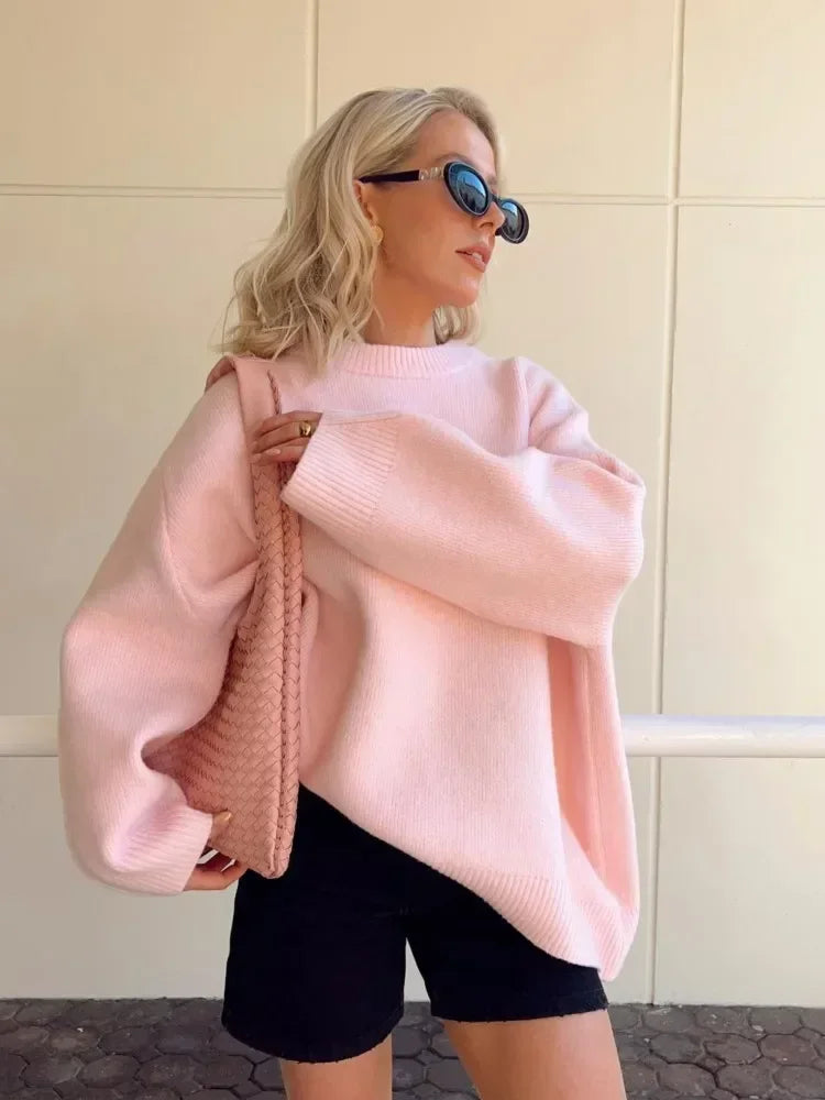 ISLA - YAYA suéter de punto rosa para mujer - Casual y cómodo