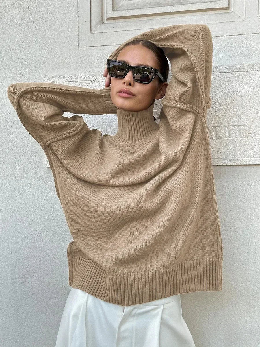 EVA – Suéter de cuello alto suave para un look invernal con estilo