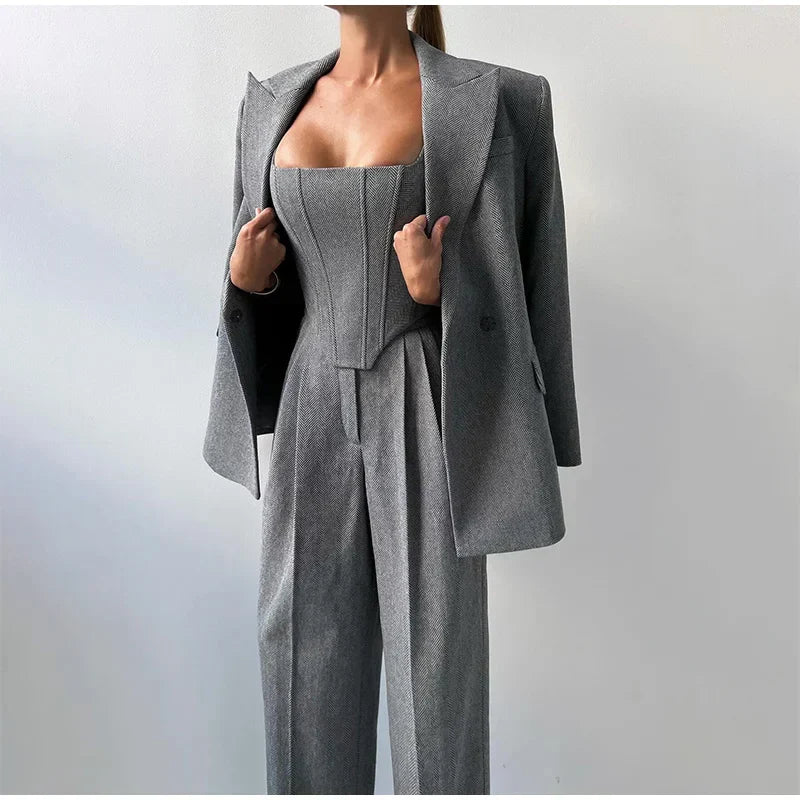 LINA – Set elegante tricolore | Business e Chic
