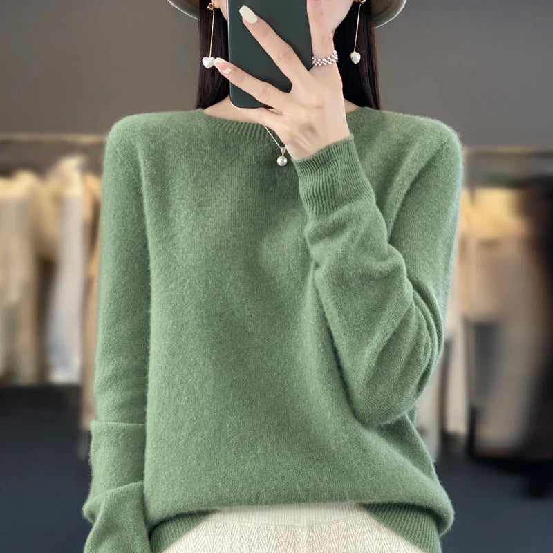 MAREN – Fijne Merino Knit | Luxe Gebreide Trui voor Herfst & Winter