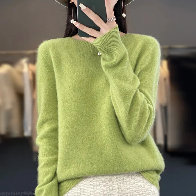MAREN – Fijne Merino Knit | Luxe Gebreide Trui voor Herfst & Winter