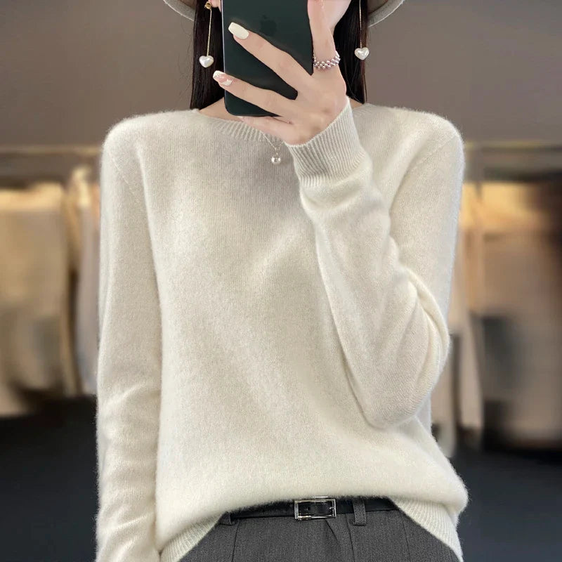 MAREN – Fijne Merino Knit | Luxe Gebreide Trui voor Herfst & Winter