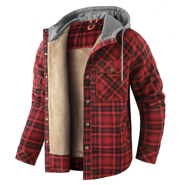 WYATT - Camisa de cuadros ajustada para hombres