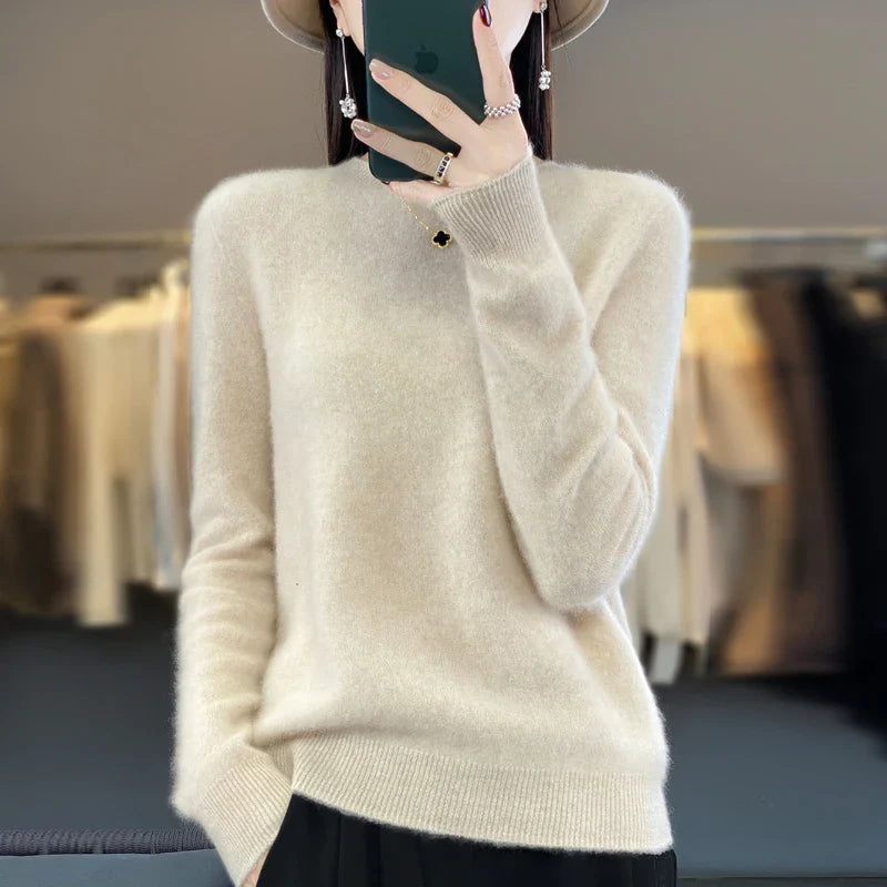 MAREN – Fijne Merino Knit | Luxe Gebreide Trui voor Herfst & Winter