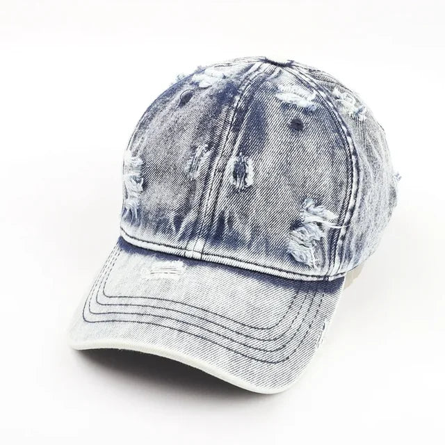 Leighton Denim Baseballpet Casual Stijl-2