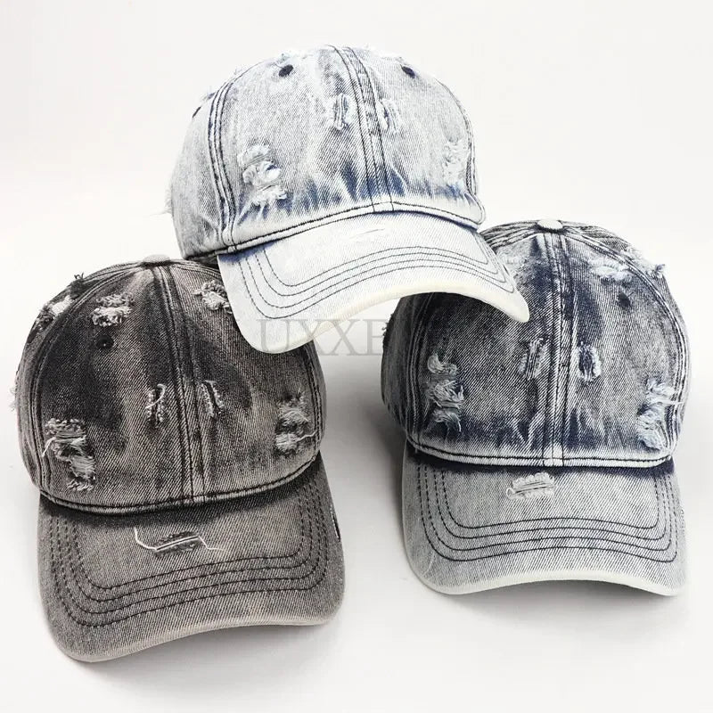 Leighton Denim Baseballpet Casual Stijl-5