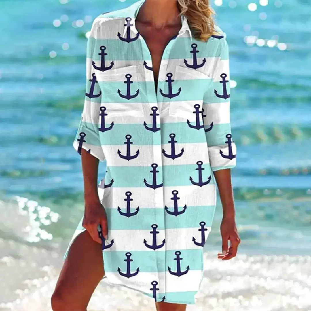 LIVANA – Camicia abito classica con eleganza senza tempo