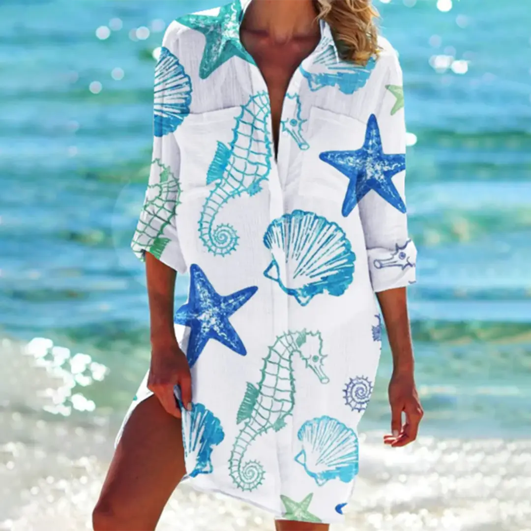 LIVANA – Camicia abito classica con eleganza senza tempo