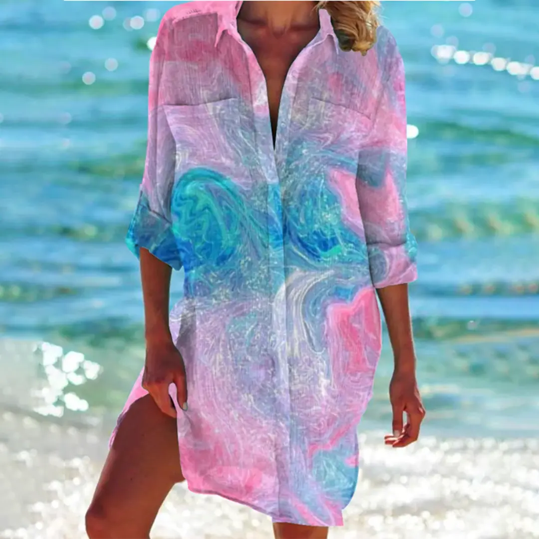 LIVANA – Camicia abito classica con eleganza senza tempo