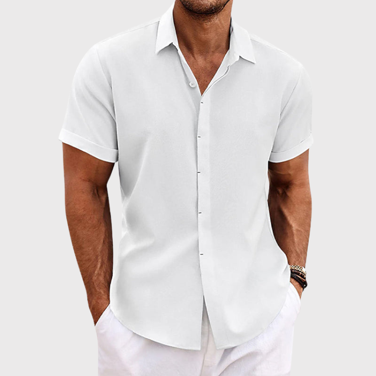Leif – Camicetta Casual Uomo | Look Perfetto con Maniche Corte per Primavera & Estate