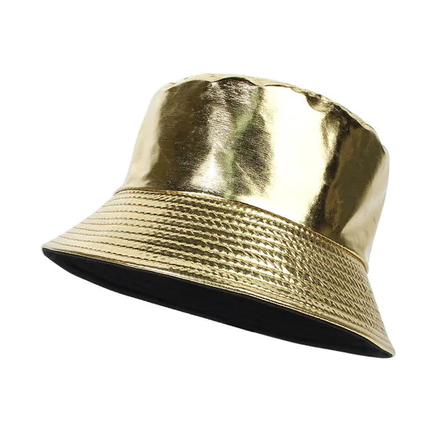 Metallic Holografische Emmerhoed Unieke Kunstleren Stijl-3