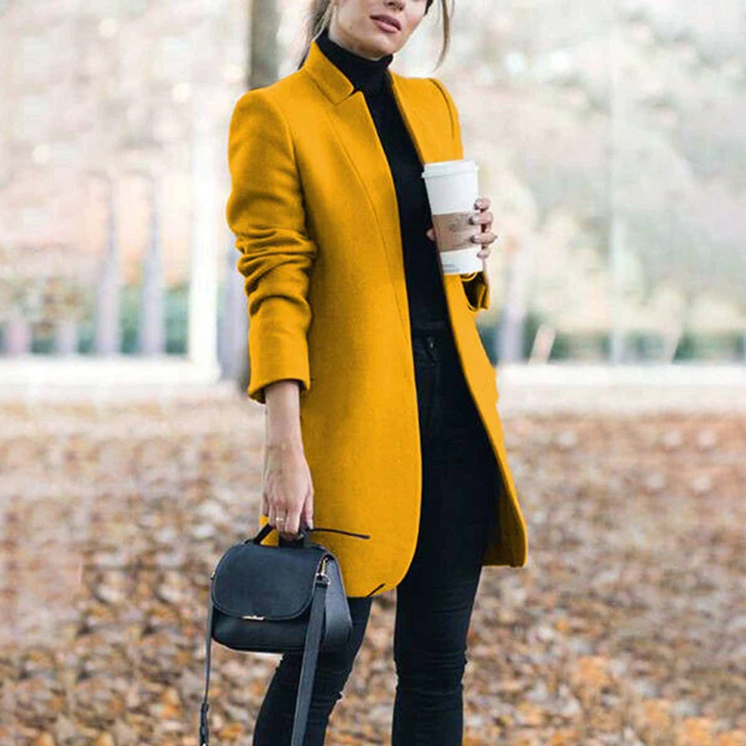 EMMA - Giacca autunnale lunga alla moda per donna