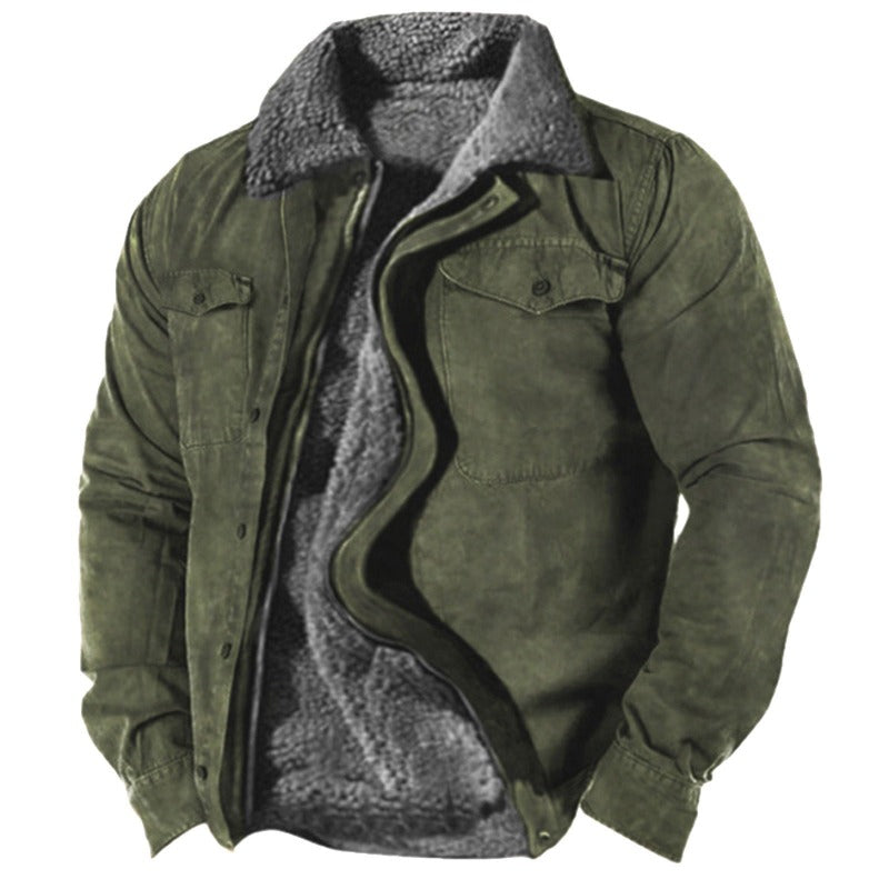 BRUCE – Heren Winterjas met Bontvoering | Warm, Stijlvol & Comfortabel voor Koude Dagen