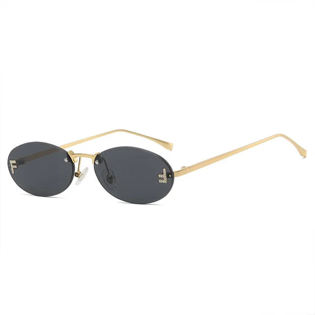 Variant image for Laila Randloze Ovale Zonnebril Dames - Stijlvolle Mode Accessoire-4
