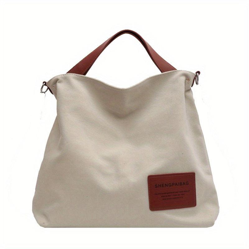 Variant image for Eenvoudige Canvas Schoudertas Dames - Stijlvolle Billie Tas-1
