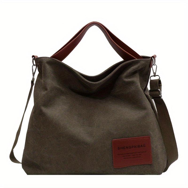 Variant image for Eenvoudige Canvas Schoudertas Dames - Stijlvolle Billie Tas-2