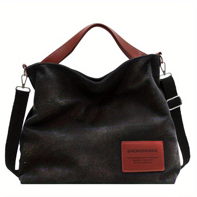 Variant image for Eenvoudige Canvas Schoudertas Dames - Stijlvolle Billie Tas-4