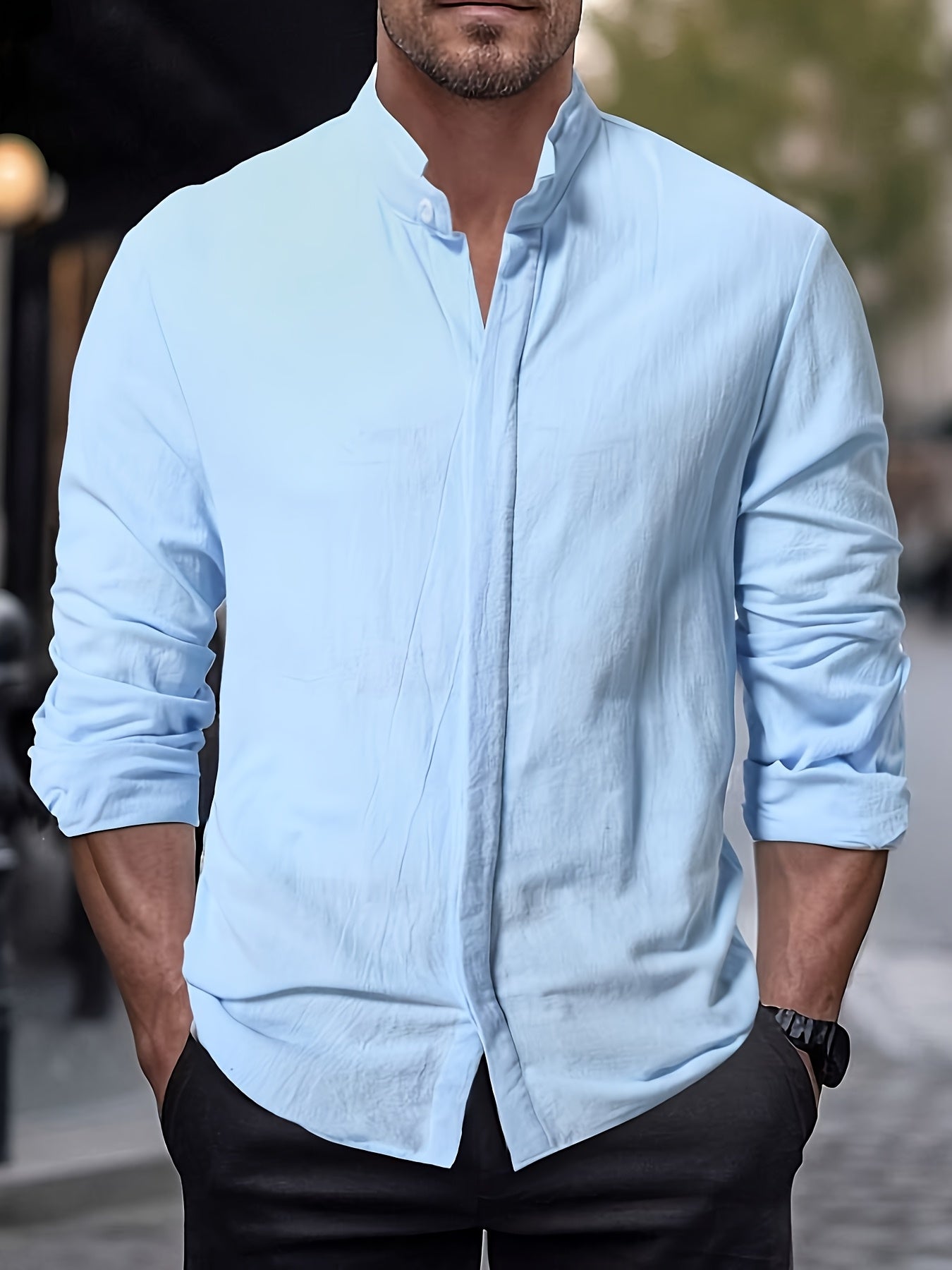 FORZA – Camicia di lino con robusta eleganza maschile per primavera ed estate